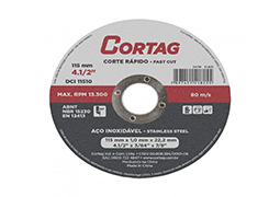 DISCO CORTE INOX 115MMX1,0MX22,22MM BLISTER
