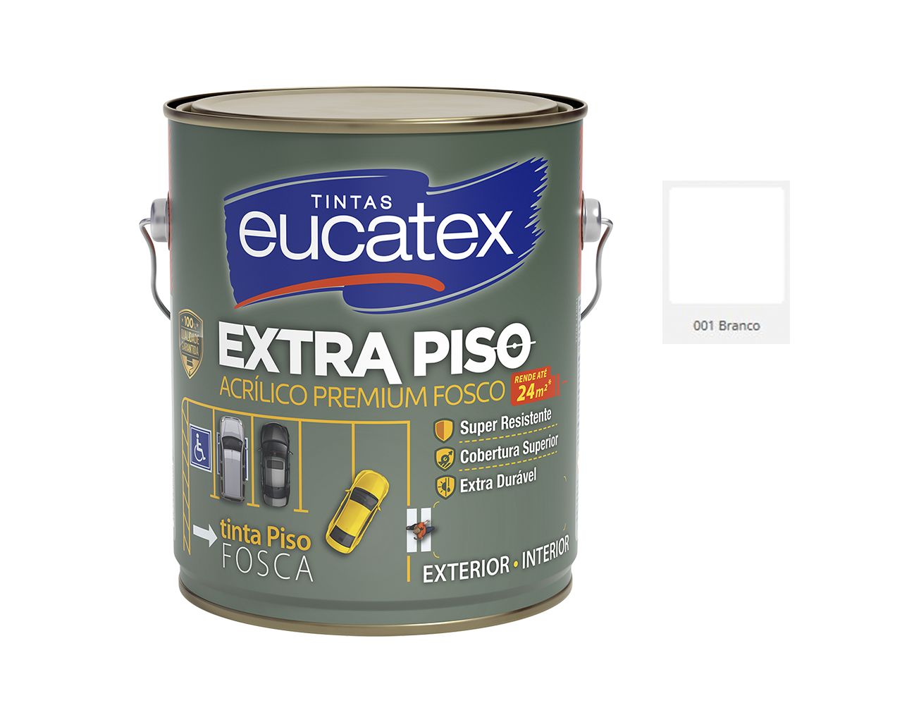 TINTA PISO EXTRA ACRÍLICO PREMIUM BRANCO 3,6L