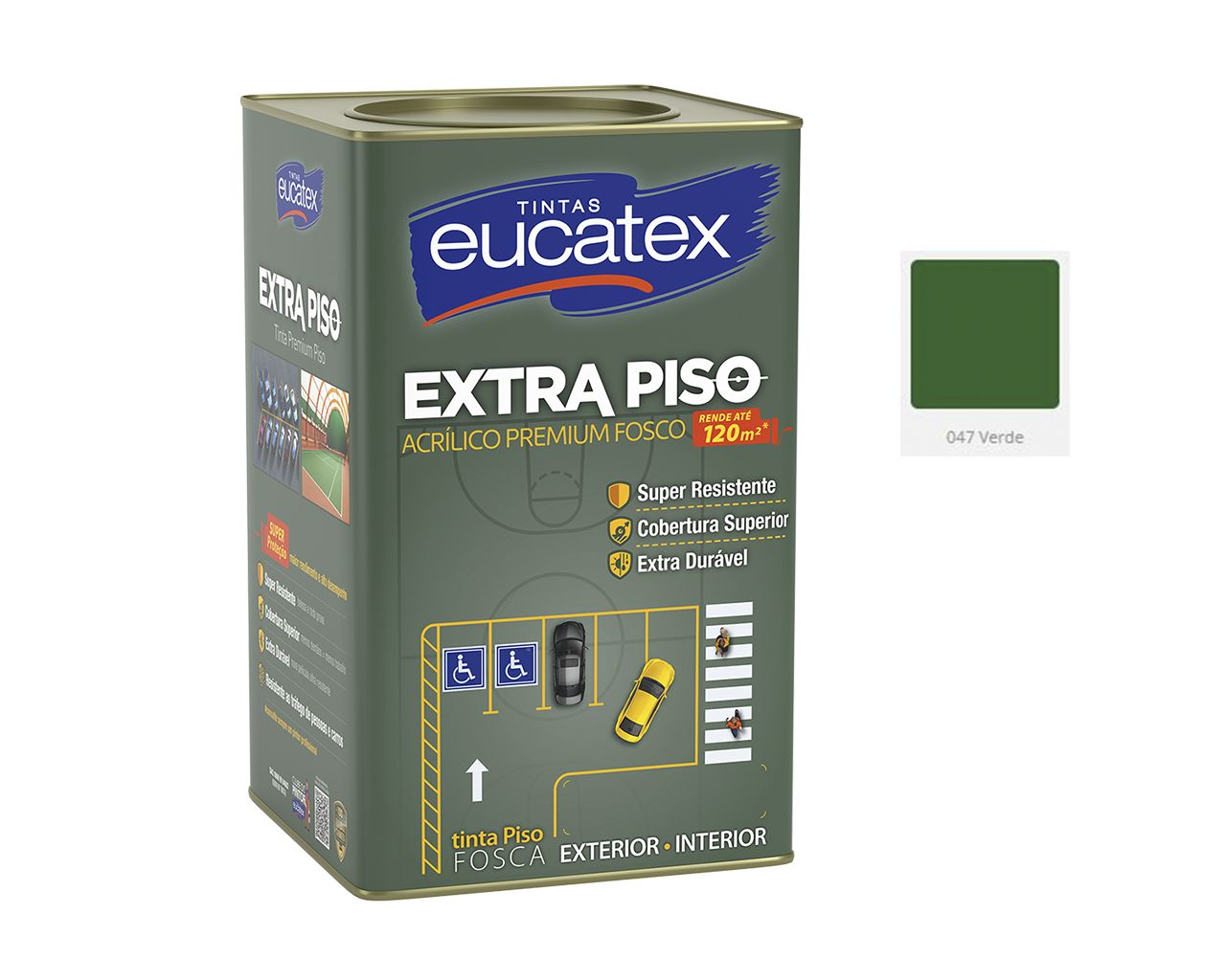 TINTA PISO EXTRA ACRÍLICO PREMIUM VERDE 18L