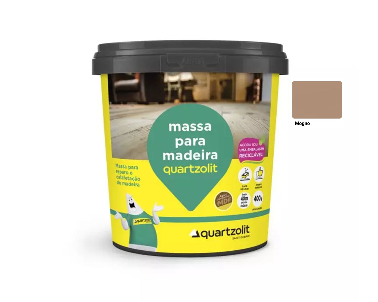 MASSA PARA MADEIRA MOGNO 0,4KG