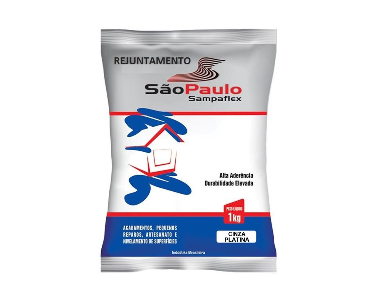 REJUNTE FLEXÍVEL CINZA PLATINA 1KG