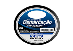 FITA DEMARCAÇÃO SOLO 48MMX15M PRETA BLISTER