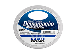 FITA DEMARCAÇÃO SOLO 48MMX15M BRANCA BLISTER