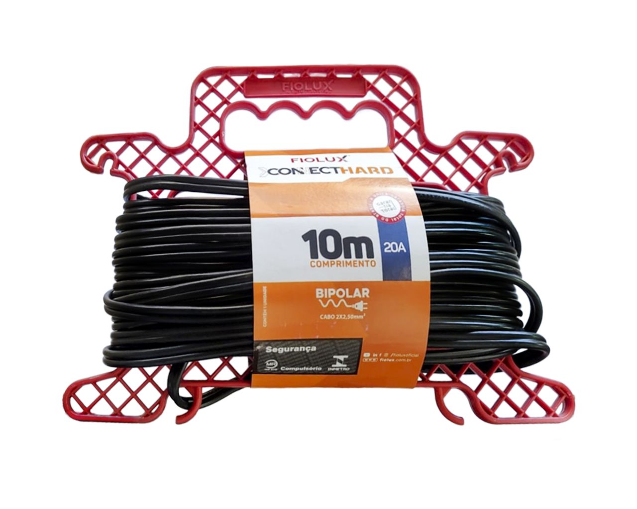 EXTENSÃO PROLONGADOR 10M BIPOLAR PRETO 20A