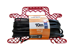 EXTENSÃO PROLONGADOR 10M BIPOLAR PRETO 20A
