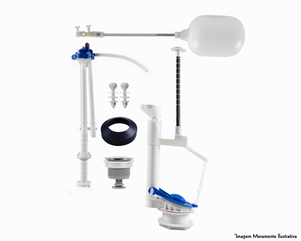 MECANISMO CAIXA ACOPLADA COMPLETO UNIVERSAL SUPERIOR MU/SP