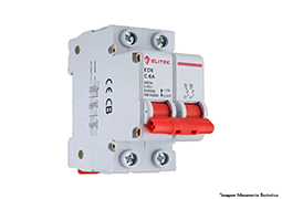 DISJUNTOR DIN BIPOLAR CURVA C 25KA 