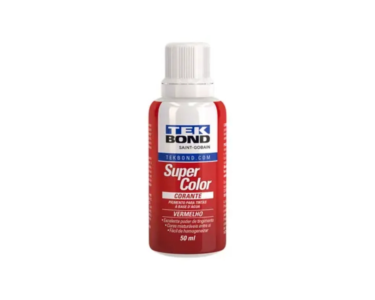 CORANTE LÍQUIDO TEKBOND 50ML VERMELHO