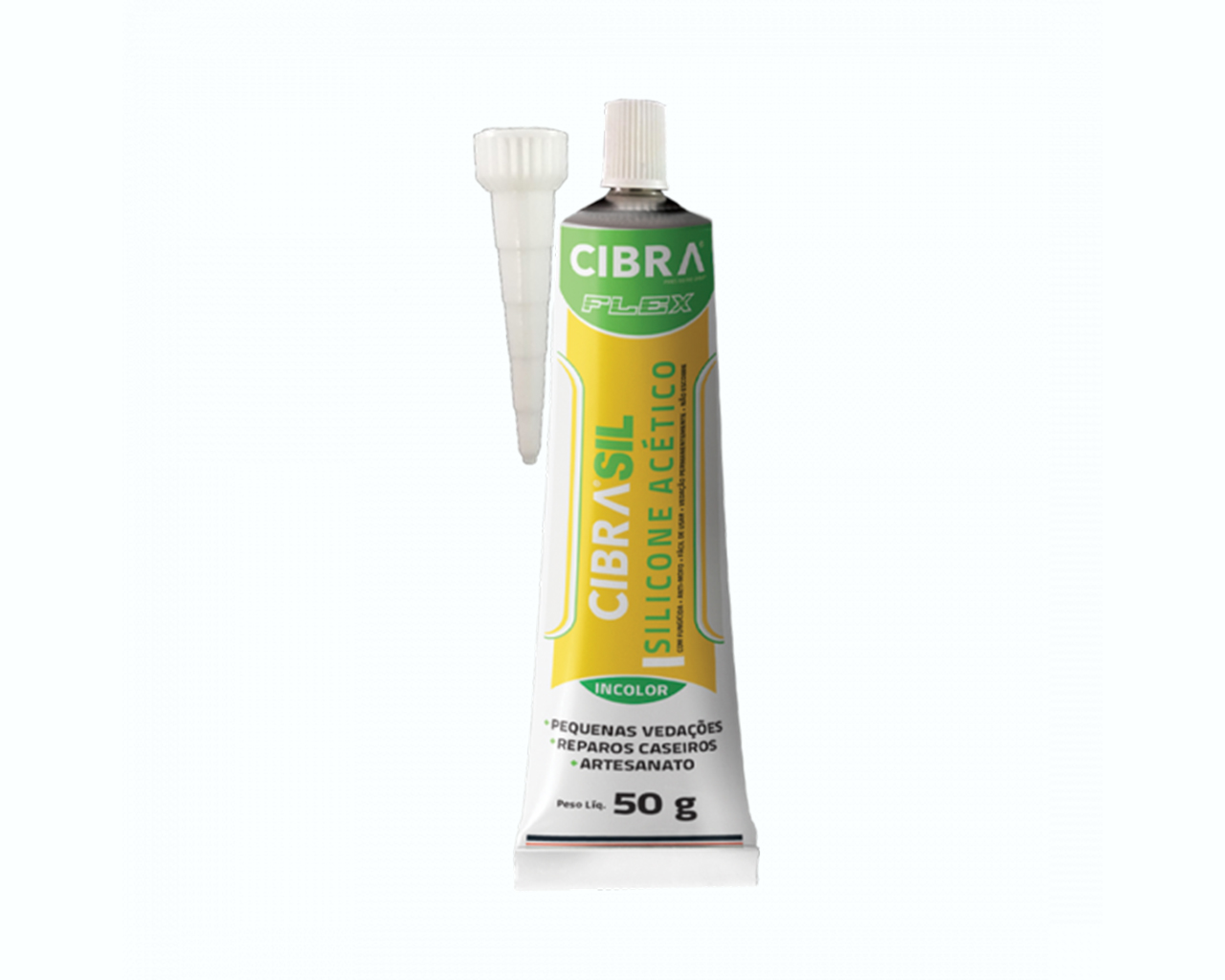 SILICONE ACETICO CIBRA INCOLOR 50G S/BLISTER