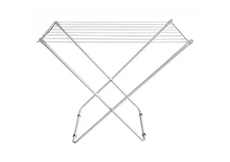 VARAL DE CHÃO PORTÁTIL AÇO BRANCO 80X50X80CM
