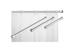 TUBO CORTINA EXTENSÍVEL BRANCO 1,40-2,10M