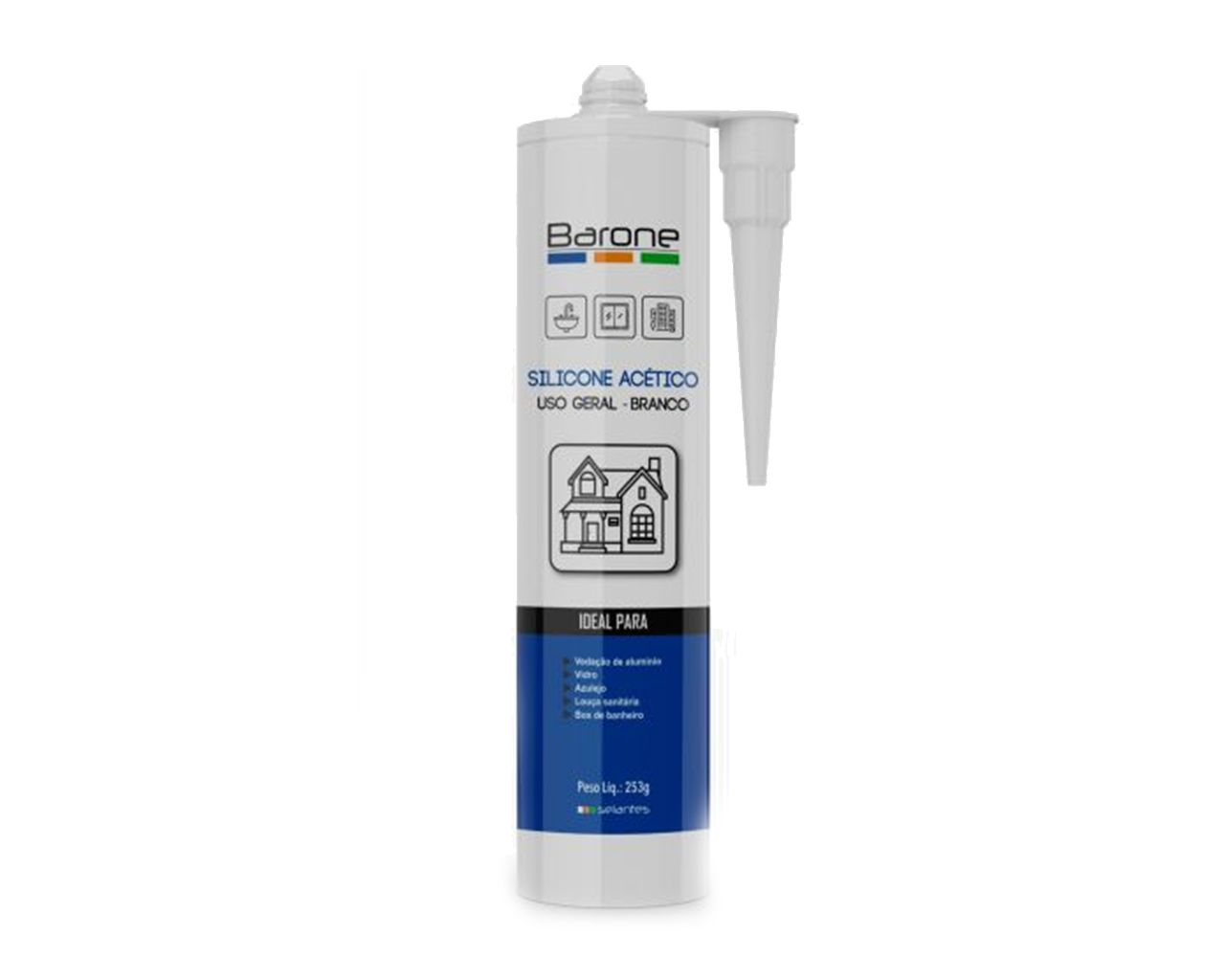 SILICONE ACÉTICO BRANCO 253G 
