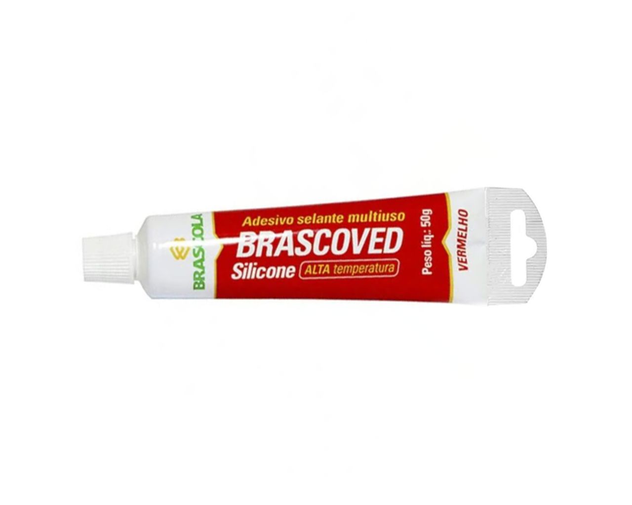 SILICONE BRASCOVED ALTA TEMPERATURA VERMELHO 50G BLISTER