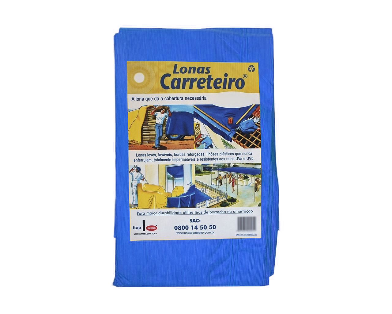 LONA CARRETEIRO AZUL 6X7M 