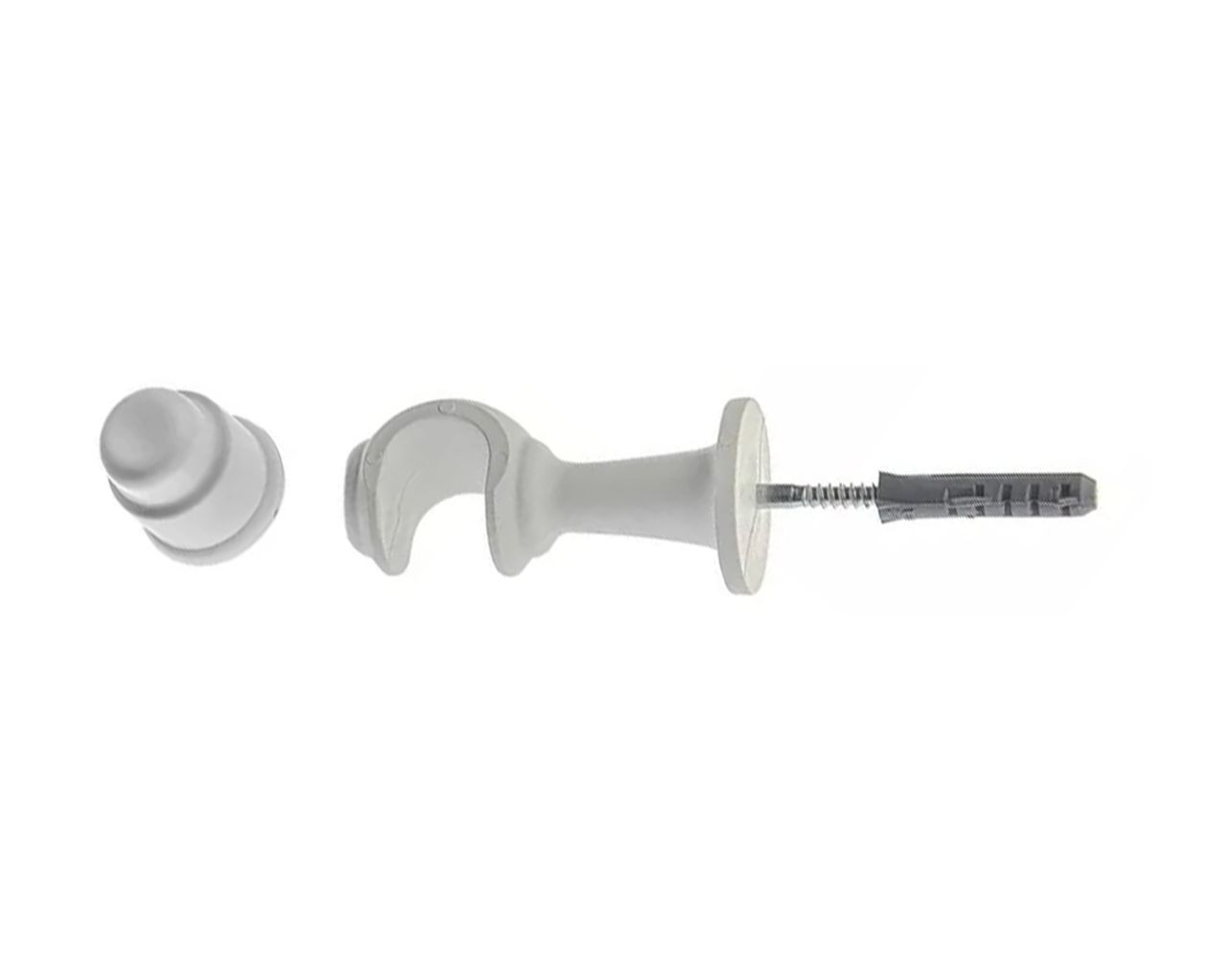 SUPORTE PARA VARÃO CORTINA BRANCO 19MM