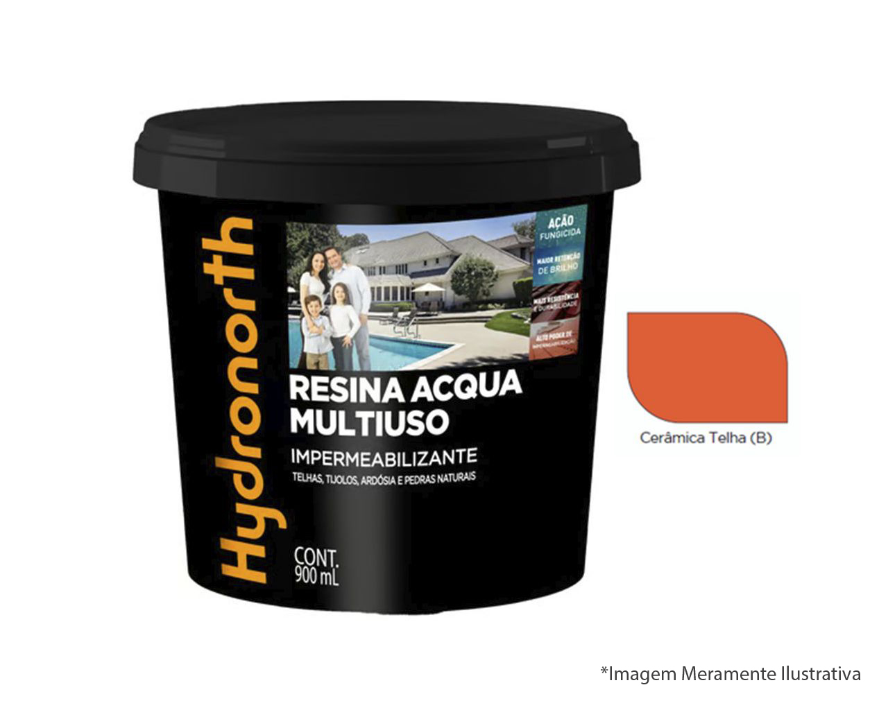 RESINA ACQUA MULTIUSO COR CERÂMICA TELHA 900ML