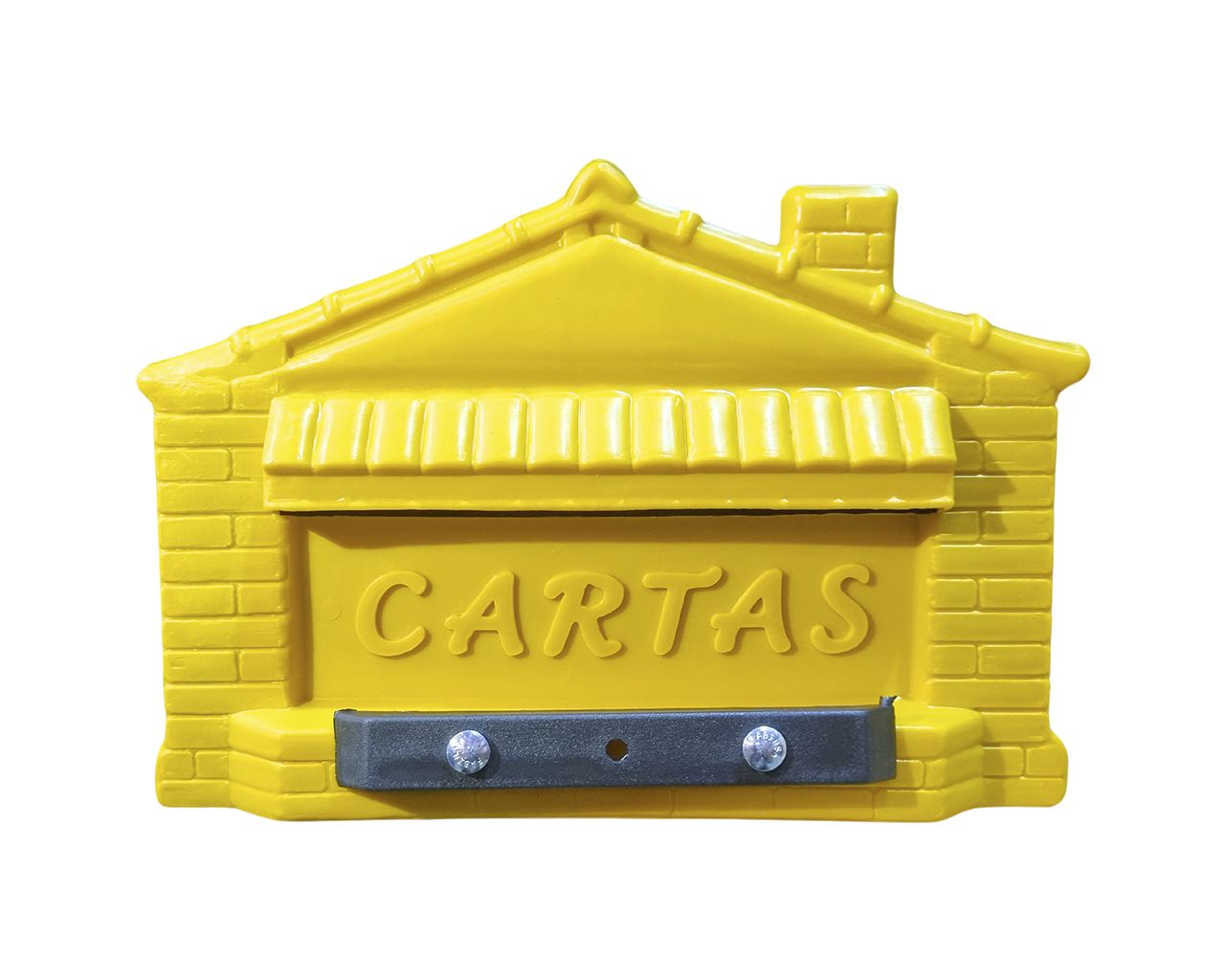 CAIXA DE CARTAS CORREIO CARTAS PLÁSTICA CASA AMARELA GRADE