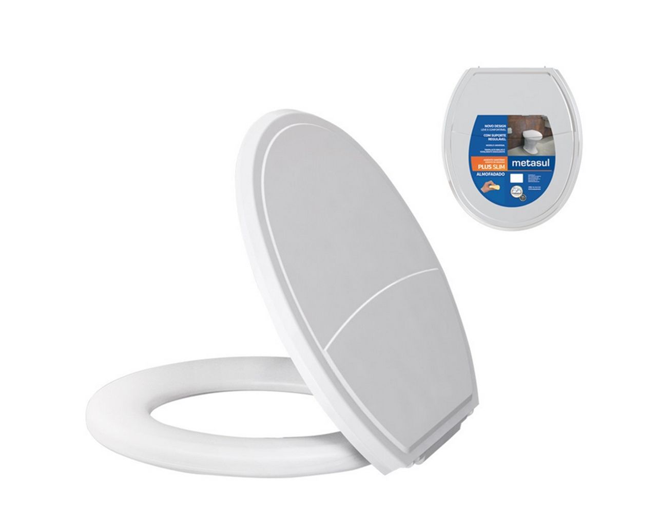 ASSENTO ALMOFADADO PLUS SLIM BRANCO