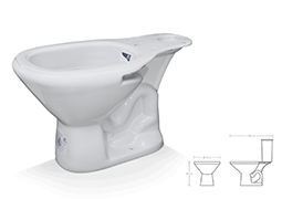 BACIA SANITÁRIA PARA CAIXA ACOPLADA PCD DEFICIENTES BRANCA