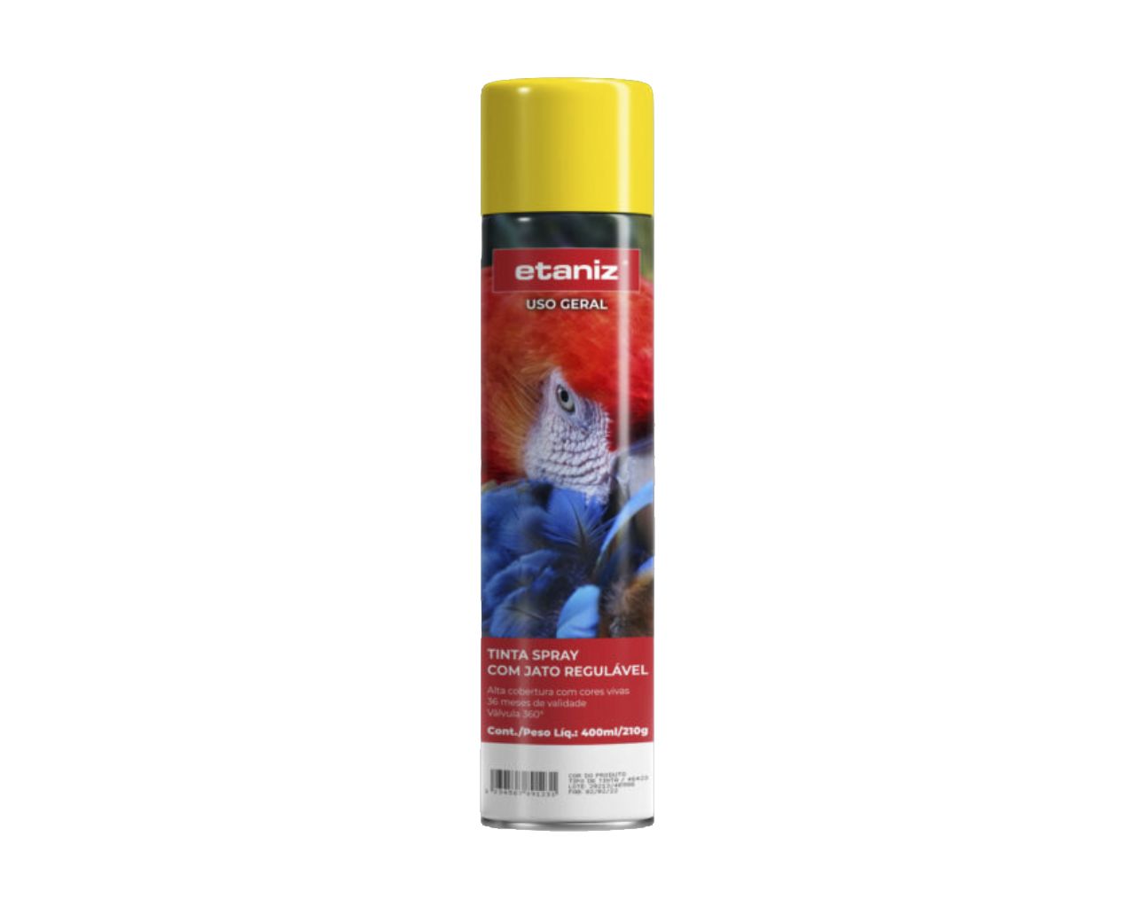 TINTA SPRAY PARA USO GERAL AMARELO 400ML/210G