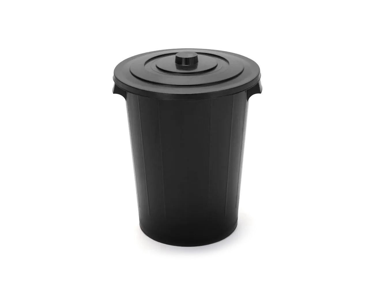 CESTO LIXO REDONDO PRETO 60 L
