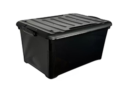 CAIXA ORGANIZADORA PRETA 45 L