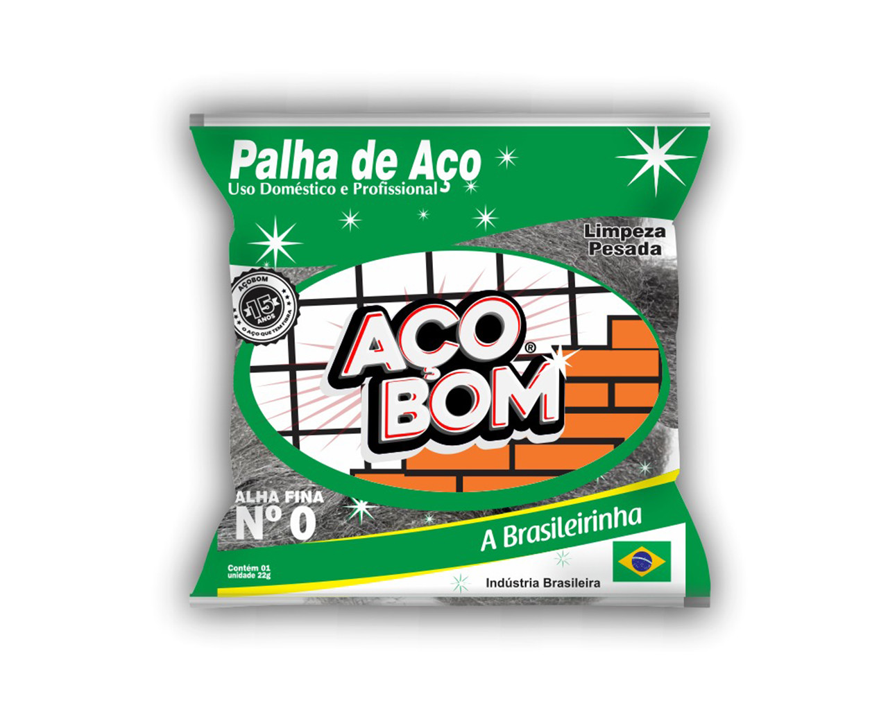 PALHA DE AÇO 22G NR0 20PCS
