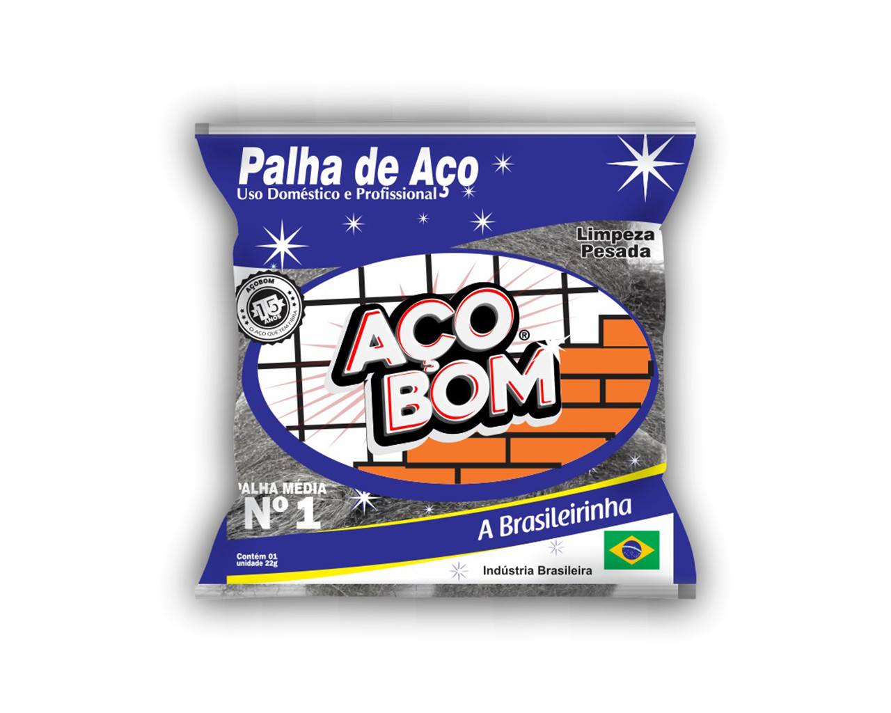 PALHA DE AÇO 22G NR1 20PCS