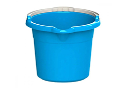 BALDE PLÁSTICO COM ALÇA E BICO AZUL 08 L