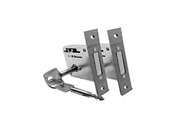 FECHADURA AUXILIAR TETRA INOX CROMADA - PAR