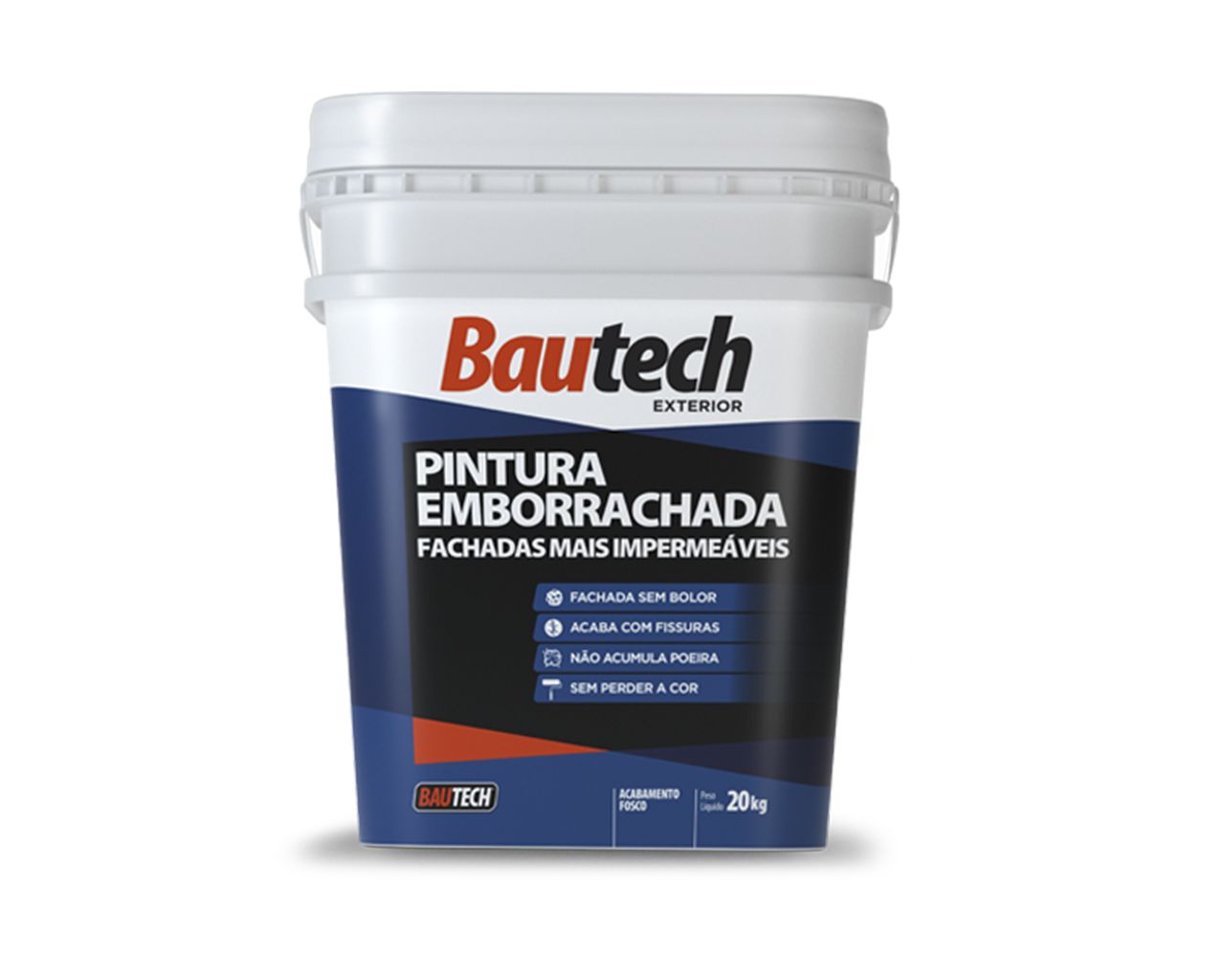 BAUTECH PINTURA EMBORRACHADA GRAFITE 20KG