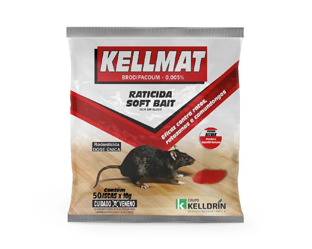 RATICIDA KELLMAT SOFT BAIT COM 50 PCT 10G