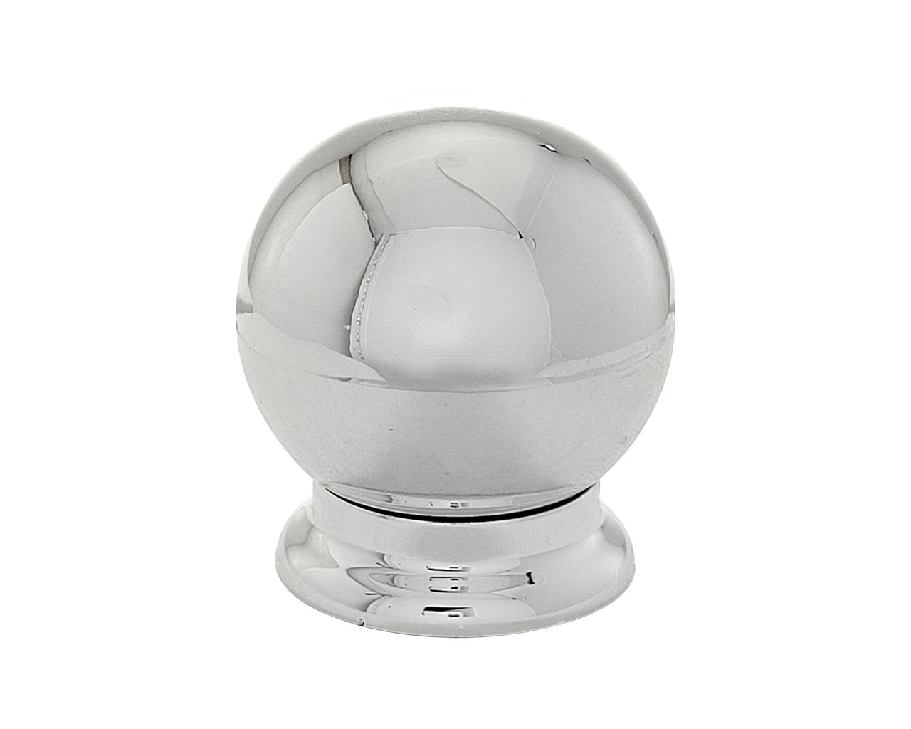 PUXADOR ABS BOLA GRANDE 1 FURO CROMADO COM 2PCS