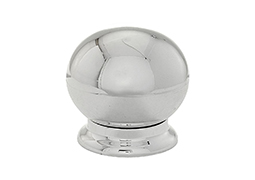 PUXADOR ABS BOLA GRANDE 1 FURO CROMADO COM 2PCS