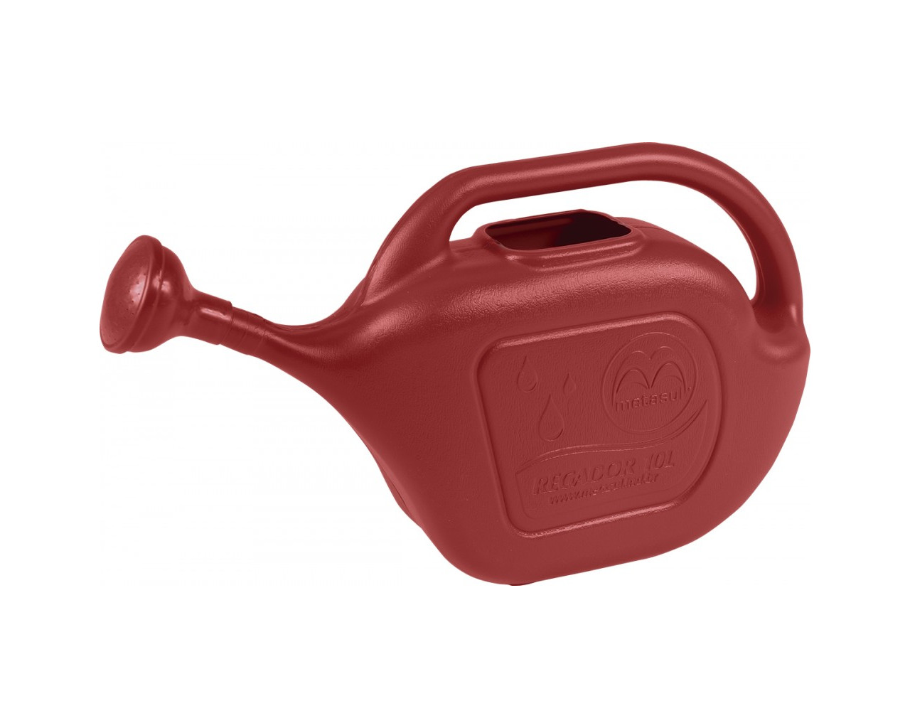 REGADOR PLÁSTICO VERMELHO 10L