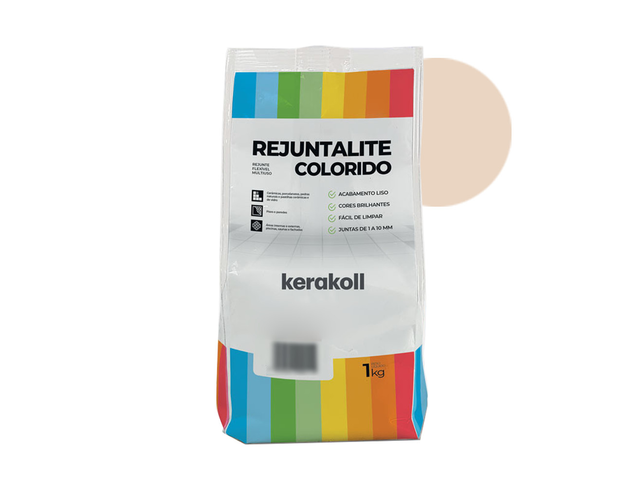 REJUNTE REJUNTALITE COLORIDO BEGE 1KG