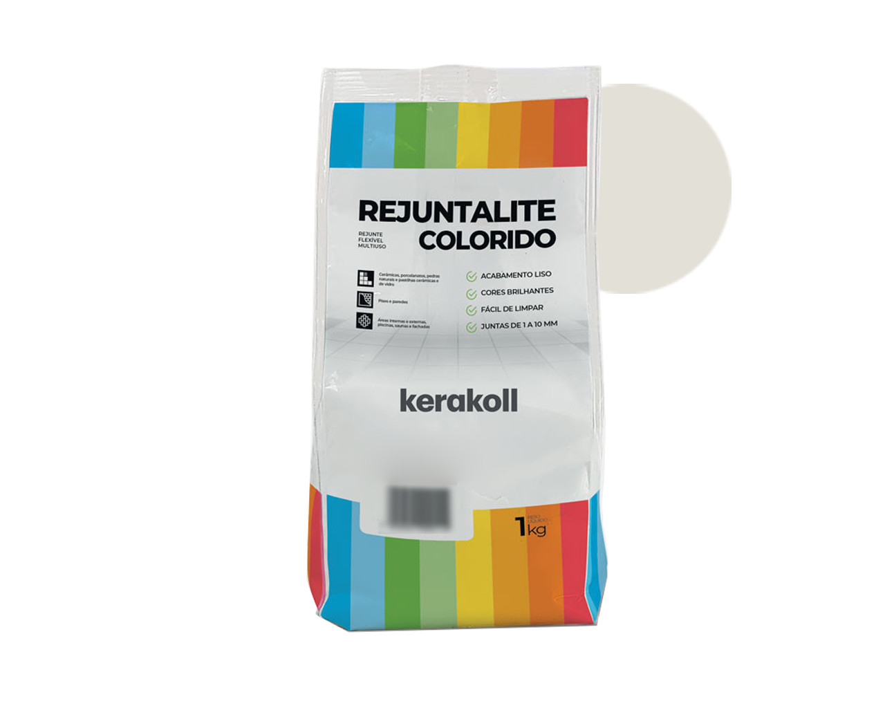 REJUNTE REJUNTALITE COLORIDO SILVER 1KG