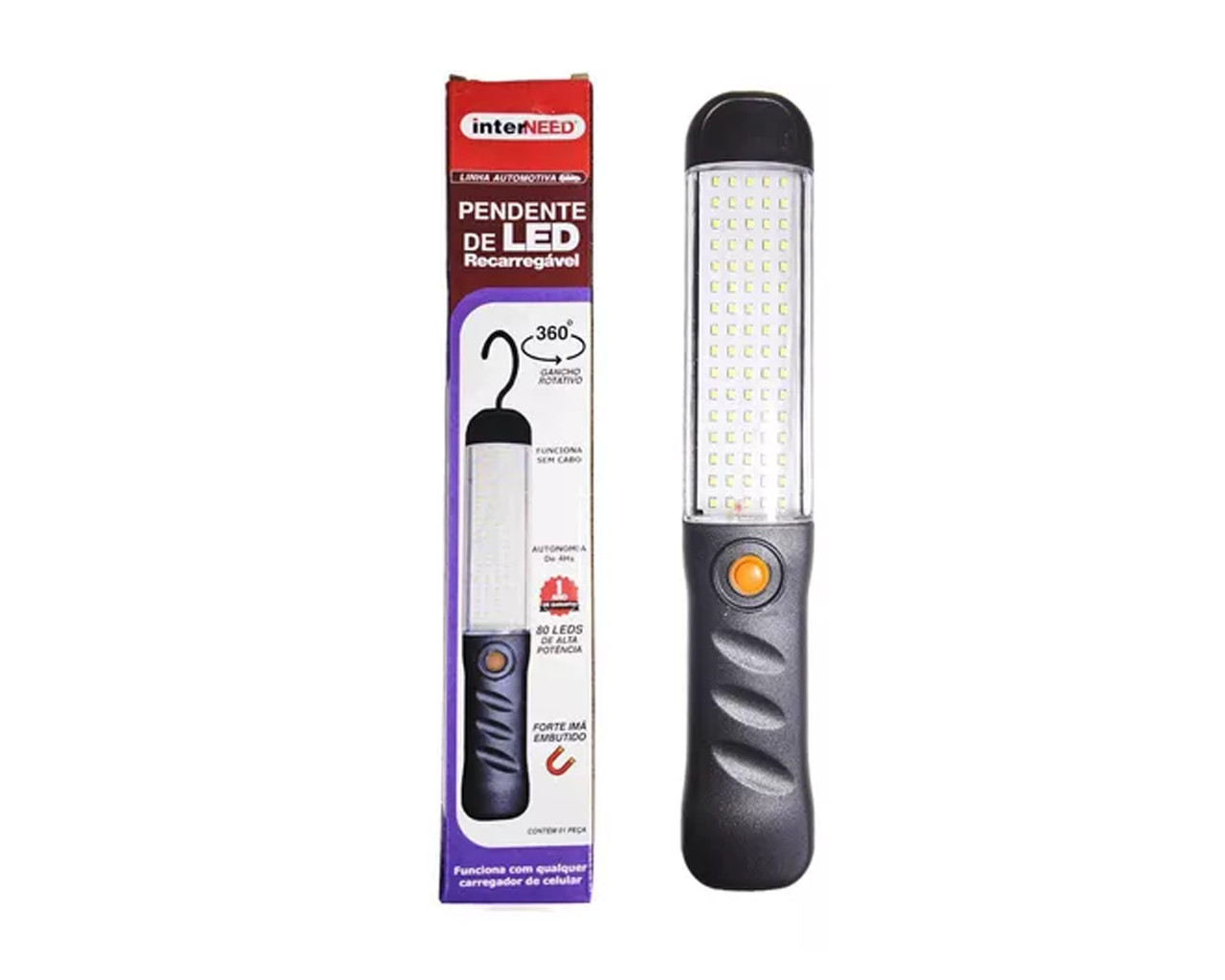 PENDENTE LED 28W COM BATERIA RECARREGÁVEL
