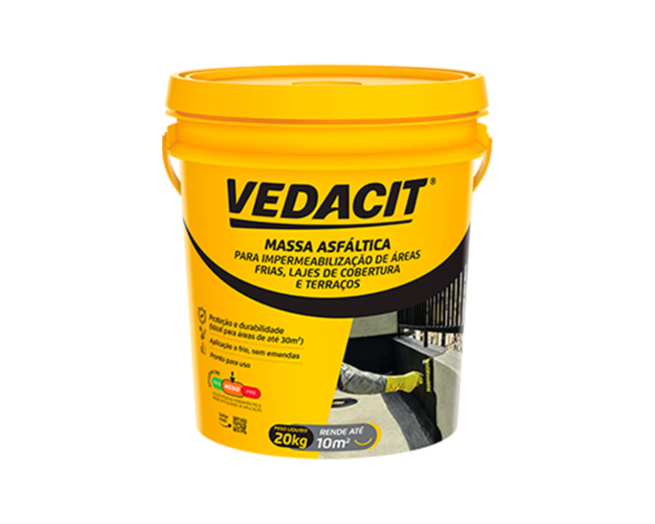 VEDACIT FRIO ASFALTO BALDE 20KG