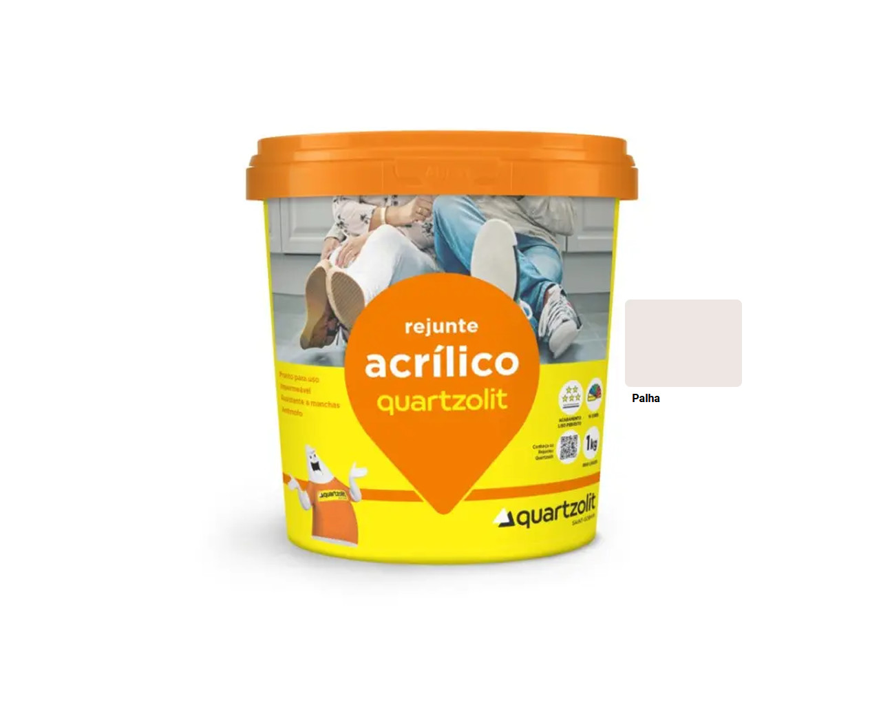 REJUNTE QUARTZOLIT ACRILICO PALHA 1KG