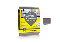 REJUNTE QUARTZOLIT PORCELANATO PRETO GRAFITE 1KG