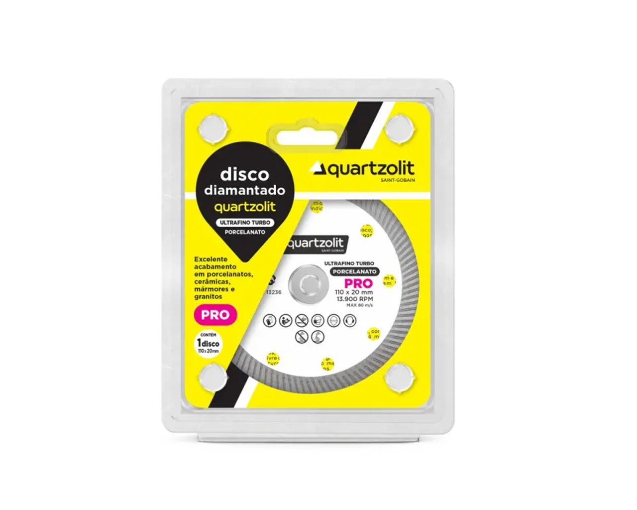 DISCO DIAM QUARTZOLIT PORCELANATO 110x20MM BLISTER