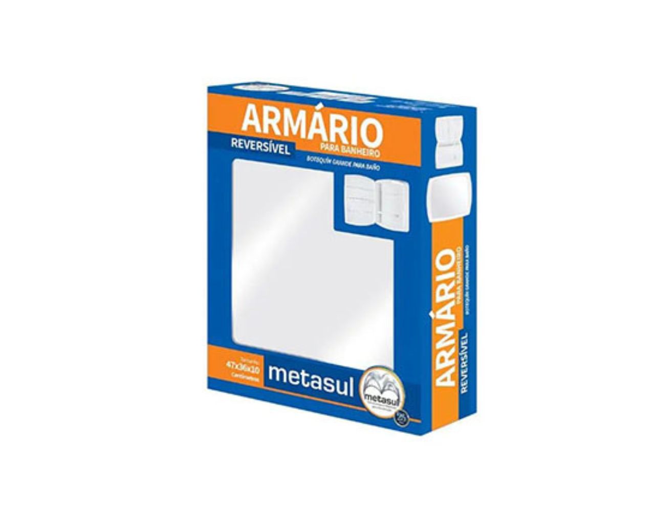ARMARIO METASUL PLAST 46,5X36X11,5CM BRANCO