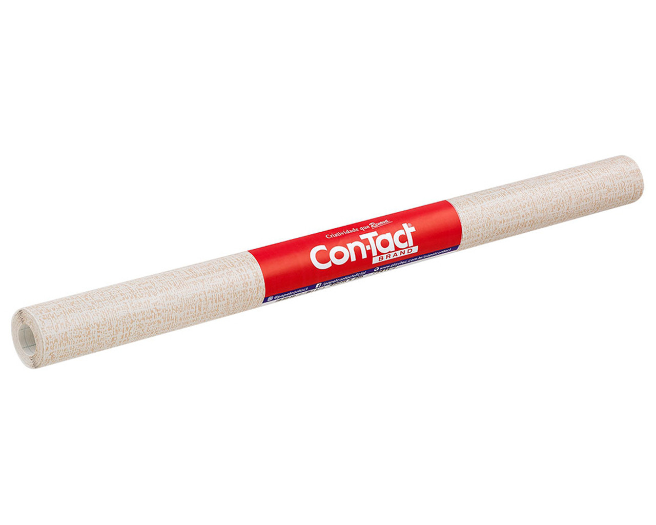PAPEL DE PAREDE ADESIVO LINHO CREME TEXTURIZADO 45CMX2M