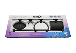 KIT ACESSORIOS WC HIDROLAR 5 PCS FAETTO PRETO FOSCO