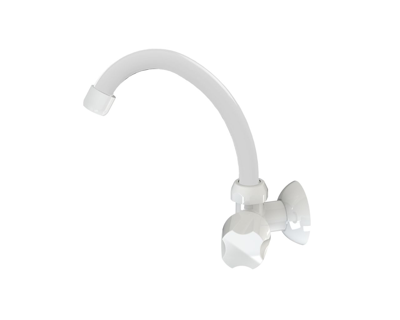 TORNEIRA COZINHA PAREDE BICA ALTA BRANCA COLORS E05