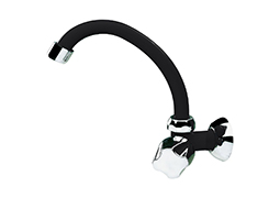 TORNEIRA COZINHA PAREDE BICA ALTA PRETA CR COLORS E05