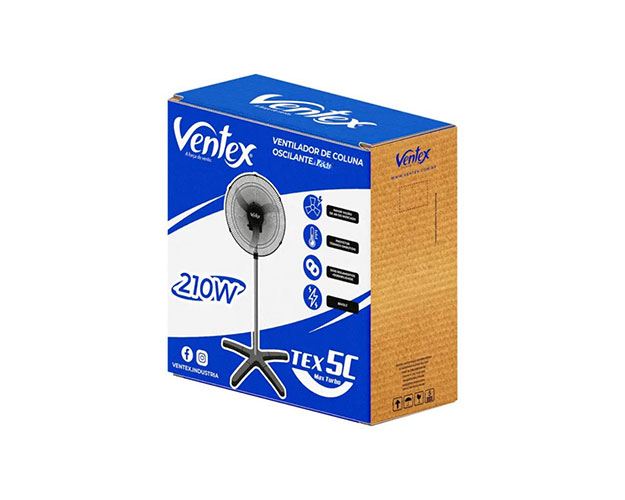 VENTILADOR COLUNA OSCILANTE 60CM 210W BIVOLT