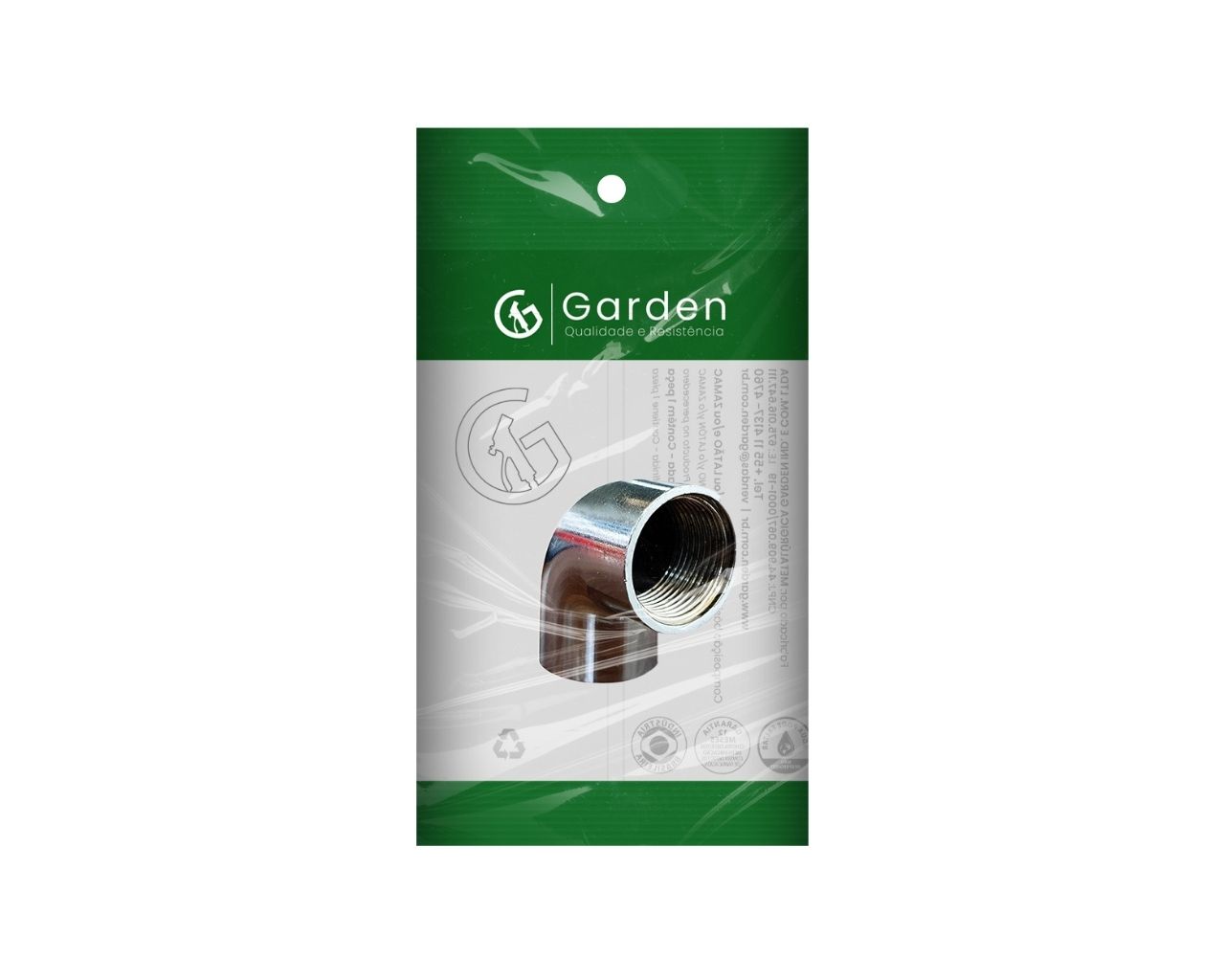 COTOVELO CROMADO 90 1/2