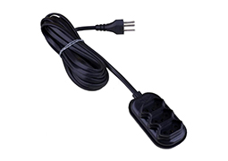 EXTENSÃO PP TRIPOLAR BIVOLT 3X075 05MTS PRETA